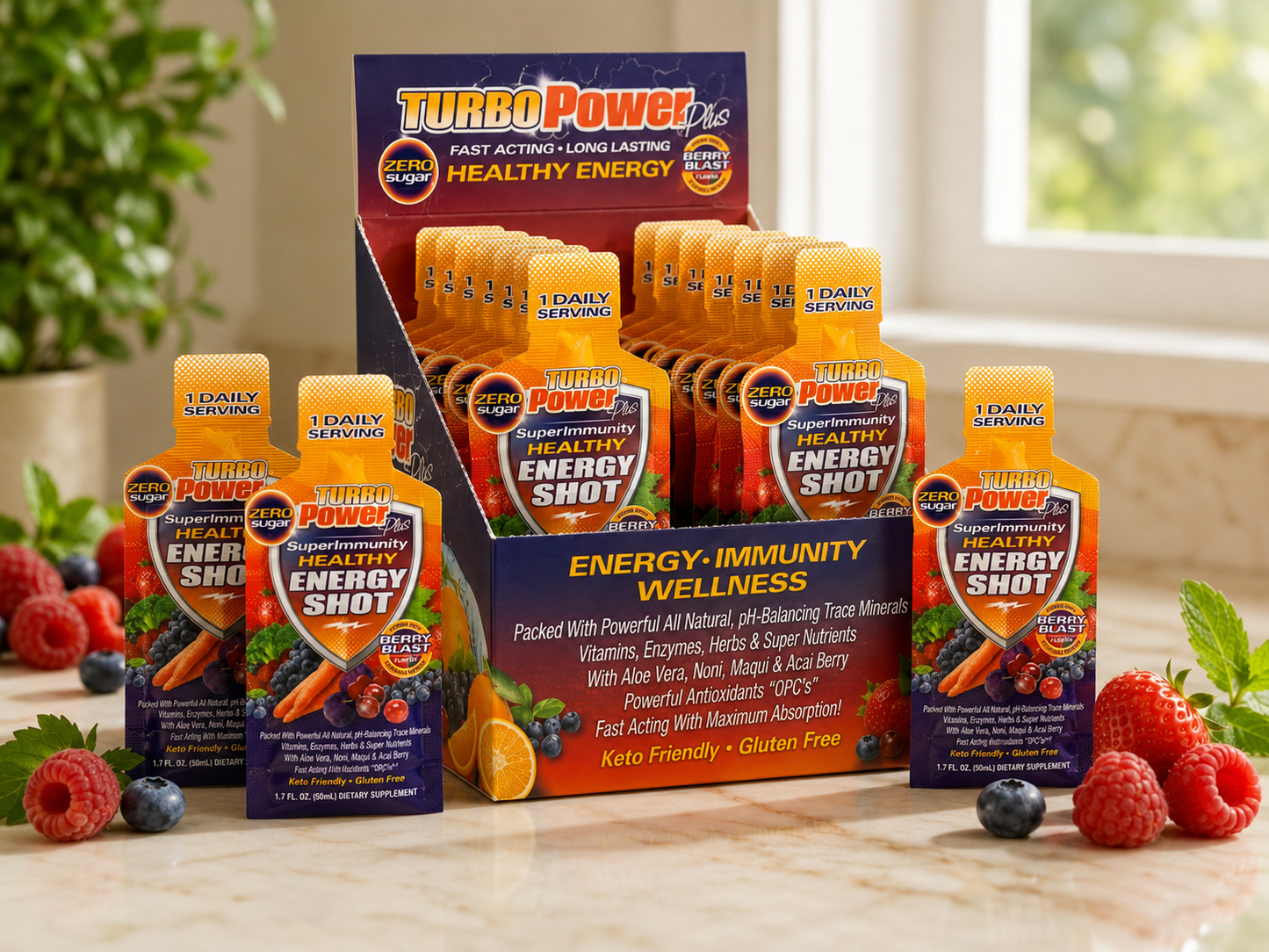 Turbo Power Plus — 18 x 1 oz Portable Shots